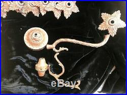 Vintage Lamp Parts 8 Brass Chandelier Arms 31 Pieces Bronze Toned Build your own
