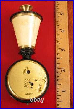 Vintage Lecoultre Lamp Desk Clock Wind Up Mechanical Missing Parts