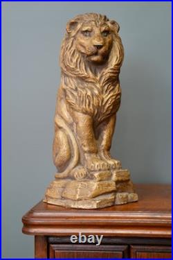 Vintage Lion Lamp Figural Regent Style MCM 14 Statue Antique Light Parts
