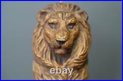 Vintage Lion Lamp Figural Regent Style MCM 14 Statue Antique Light Parts Vintage Lion Lamp Figural Regent Style MCM 14 Statue Antique Light Parts