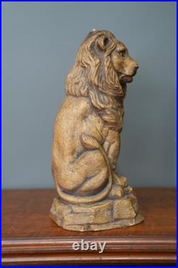 Vintage Lion Lamp Figural Regent Style MCM 14 Statue Antique Light Parts
