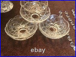 Vintage Lot Crystal Glass Chandelier Lamp Parts 41 Pieces