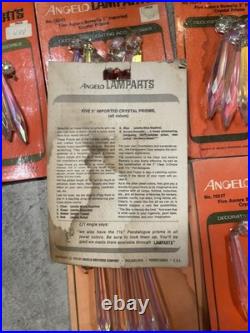 Vintage Lot Extremely Rare Aurora Borealis Crystal U Drop Prisms, Brand New (30) Vintage Lot Extremely Rare Aurora Borealis Crystal U Drop Prisms, Brand New (30)