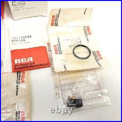 Vintage Lot VCR Replacement Parts Clutch Fuse Gear Lamp Bulb Belt Arm RCA NOS
