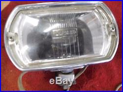 Vintage Lucas Rectangle FT/LR8 FOG Light Lamps Pair With Covers VERY BRIGHT BEAM