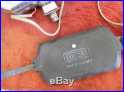 Vintage Lucas Rectangle FT/LR8 FOG Light Lamps Pair With Covers VERY BRIGHT BEAM Vintage Lucas Rectangle FT/LR8 FOG Light Lamps Pair With Covers VERY BRIGHT BEAM