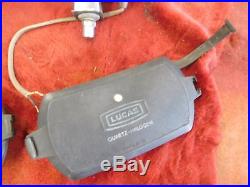 Vintage Lucas Rectangle FT/LR8 FOG Light Lamps Pair With Covers VERY BRIGHT BEAM Vintage Lucas Rectangle FT/LR8 FOG Light Lamps Pair With Covers VERY BRIGHT BEAM