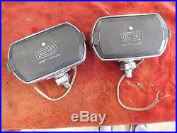 Vintage Lucas Rectangle FT/LR8 FOG Light Lamps Pair With Covers VERY BRIGHT BEAM Vintage Lucas Rectangle FT/LR8 FOG Light Lamps Pair With Covers VERY BRIGHT BEAM