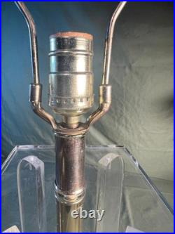 Vintage Lucite Clear Plastic Table Lamp Light MCM Modernism Mid Century Modern