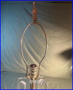 Vintage Lucite Clear Plastic Table Lamp Light MCM Modernism Mid Century Modern