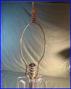 Vintage Lucite Clear Plastic Table Lamp Light MCM Modernism Mid Century Modern