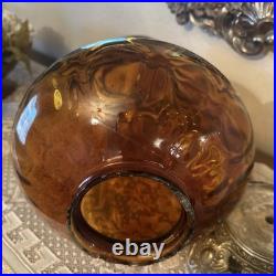 Vintage MCM Hollywood Regency Amber Swag Lamp Falkenstein Parts Only