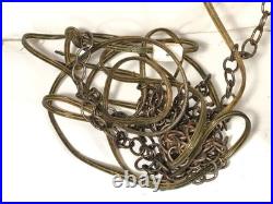 Vintage MCM Johnson Ind Goddess Hanging/Tabletop Oil Rain Lamp For Parts/Repair