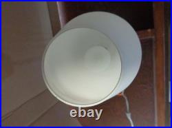 Vintage MCM Pendant Ceiling Light Lamp Fixture Frosted Glass Shade