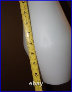 Vintage MCM Pendant Ceiling Light Lamp Fixture Frosted Glass Shade