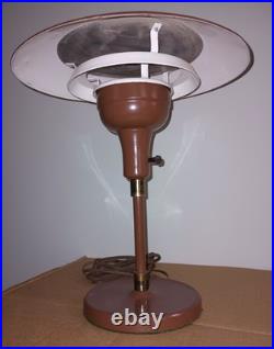 Vintage MCM UFO Saucer Atomic lamp Light Fixture Parts