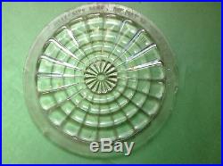 Vintage MORE-LITE Old 8 3/8 x 7 1/8 Clear Glass HEAD Light LAMP Lens AnTiQuE