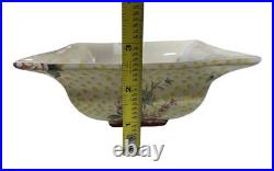 Vintage Mackenzie Childs Buttercup Floral LAMP PART Set x2 Aurora NY 2001 Rare