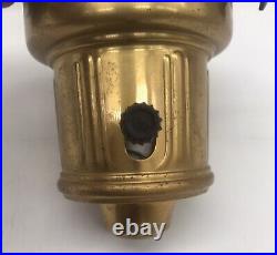 Vintage Marble And Brass Table Lamp With Porcelain Socket. Parts