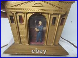 Vintage Mastercrafters Animated Motion Lamp Mantle Clock Church Bell Ringer