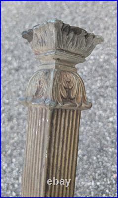 Vintage Metal Table Lamp with Cherubs Parts As Is, for restoration