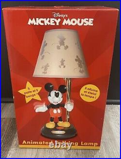 Vintage Mickey Mouse Animated Talking Lamp FOR PARTS OR REPAIR NEW IN BOX Read