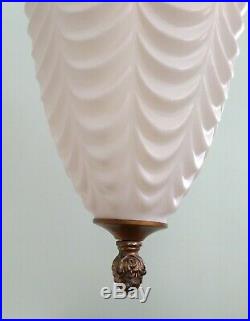 Vintage Moe Vanity Hanging Swag Lamp Hollywood Regency Light Parts or Repair