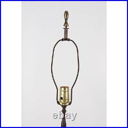 Vintage Moorcroft Lamp With Brass Fittings & Colorful Fruit Design