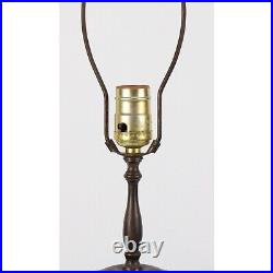 Vintage Moorcroft Lamp With Brass Fittings & Colorful Fruit Design