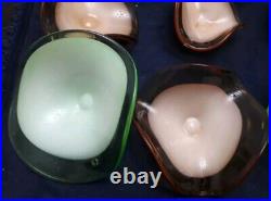 Vintage Multi Curve Mixed Colors Shade Glass For Chandelier And Lamp Parts 6