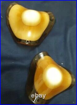 Vintage Multi Curve Mixed Colors Shade Glass For Chandelier And Lamp Parts 6