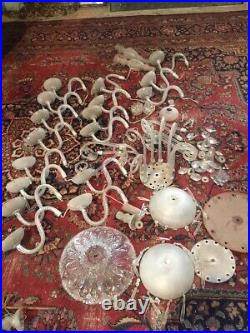 Vintage Murano Glass Parts for Chandelier Restoration