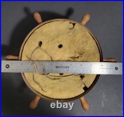 Vintage Nautical Ships Wheel Ceiling 3 Light Fixture Maritime PARTS