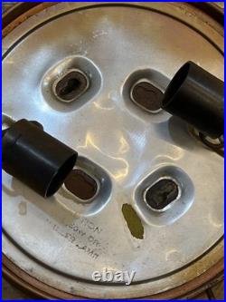 Vintage Nautical Ships Wheel Ceiling MCM Light Fixture Maritime Parts/Repair