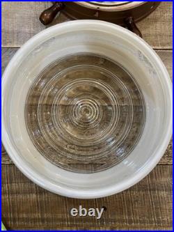 Vintage Nautical Ships Wheel Ceiling MCM Light Fixture Maritime Parts/Repair