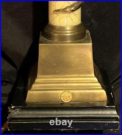 Vintage Neoclassical Corinthian Capital Brass Column Sarreid LTD Table Lamp