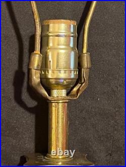 Vintage Neoclassical Corinthian Capital Brass Column Sarreid LTD Table Lamp