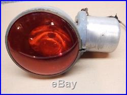 Vintage Old! Emergency Vehicle Rotating LAMP LIGHT, Red Lens Fire Truck Police
