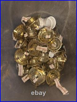 Vintage Old New Old Stock Oil Lamp Brass Wicks 55 parts