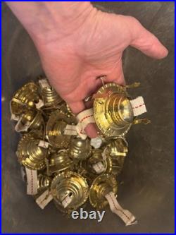 Vintage Old New Old Stock Oil Lamp Brass Wicks 55 parts