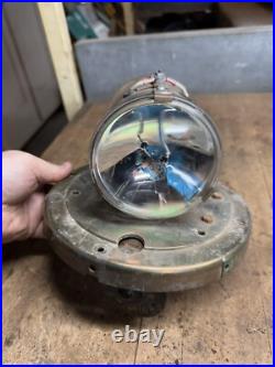 Vintage Old Rotating Revolving Electric Signal Light Lamp Fire Truck Parts USA