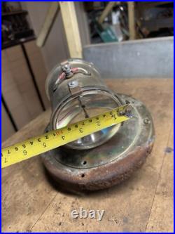 Vintage Old Rotating Revolving Electric Signal Light Lamp Fire Truck Parts USA