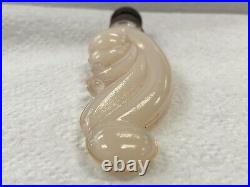 Vintage Opalescent Glass Swirl Lamp Light Finial Parts No Chips