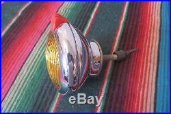 Vintage Original Accessory S&M LAMP CO. 470 Fog Driving Light Lamp 1940s Amber