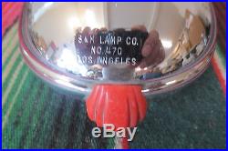 Vintage Original Accessory S&M LAMP CO. 470 Fog Driving Light Lamp 1940s Amber