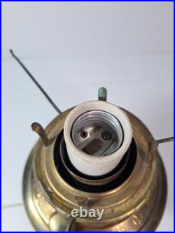 Vintage Ornate Brass Electrified Oil Lamp Parts Only