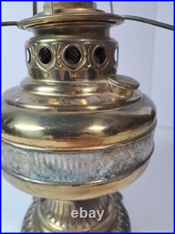 Vintage Ornate Brass Electrified Oil Lamp Parts Only