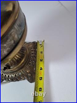 Vintage Ornate Brass Electrified Oil Lamp Parts Only