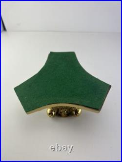 Vintage Ornate Brass Plated Cast Metal Lamp Base Parts
