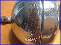 Vintage PAIR GUIDE FOG Light LAMP 4-5/8 2004-A PONTIAC 1946-47-48 Brass Tag